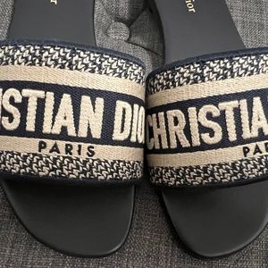 DWAY SLIDE EMBROIDERED COTTON